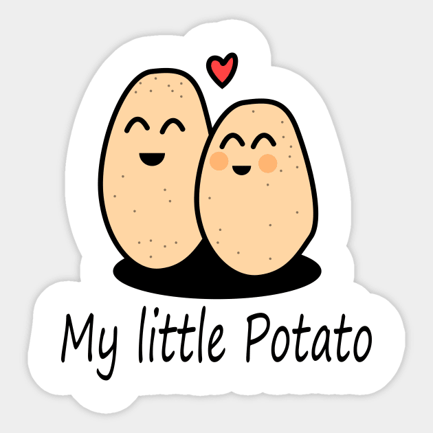 My little potato Sticker by Johnny_Sk3tch